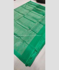 Sea Green and Zari color venkatagiri pattu handloom saree with big border saree design -VAGP0000454