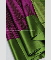Pink and Green color soft silk kanchipuram sarees with all over buttas design -KASS0001043