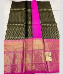 Black and Pink color kanchi Lehengas with zari border design -KAPL0000111