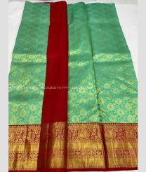 Green and Red color kanchi Lehengas with all over buties with kanchi border design -KAPL0000165