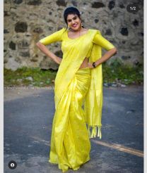 Yellow color Lichi sarees with soft silk saree design -LICH0000055