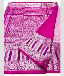 Rose Pink and Pink color venkatagiri pattu handloom saree with all over kalanjali design -VAGP0000783