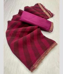 Maroon and Deep Pink color Georgette sarees with all over printed design -GEOS0024150