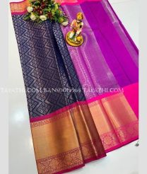 purple and brown colour banarasi sarees with All over design - BANS0019964