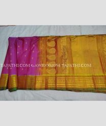 Pink and Orange gadwal sico sarees with All over Buttas design - GAWI0002054