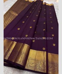 Scarled and Golden kanchi pattu sarees with All over Buttas design - KANP0017696