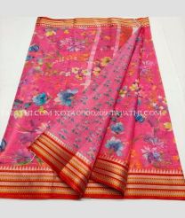 Pink and Red kota sarees with All over Printed design - KOTA0000209