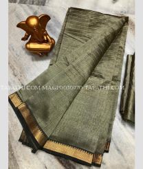grey colour mangalagiri pattu sarees with All over Checks design - MAGP0030770
