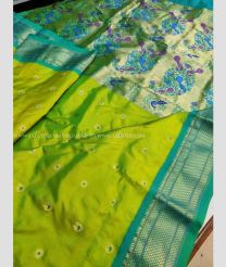 Navy Blue with Red Border color kuppadam pattu handloom saree with kanchi designer border sarees with contrast blouse