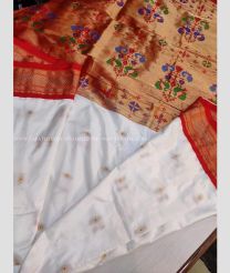 Orange with Purple Pallu color kuppadam pattu handloom saree with kanchi designer border sarees with contrast blouse
