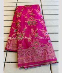 Pink silk sarees with All over Meenakari design - SILK0019565