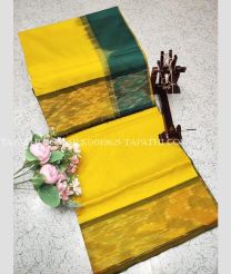 yellow and indigo colour silk sarees with All over design - SILK0019625