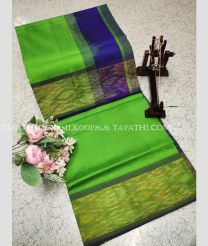 green and indigo colour silk sarees with All over design - SILK0019626