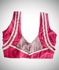 Designer blouse with patch work