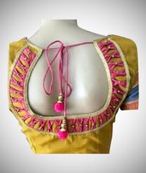 Designer blouse with patch work