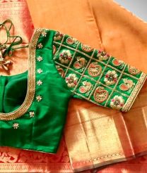 Small Peacock Maggam Work