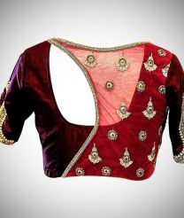 Netted Designer Blouse With Maggam Work