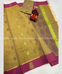 light green colour uppada cotton sarees with All over Buttas design - UPAT0004845
