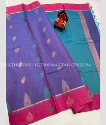 violet colour uppada cotton sarees with All over Buttas design - UPAT0004847