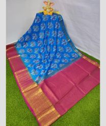 Light weight pattu saree colour blue and red price