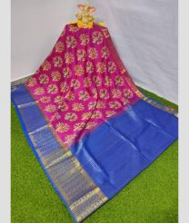 Light weight pattu saree colour pink and blue price