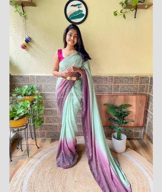 Top 133+ turquoise green saree best