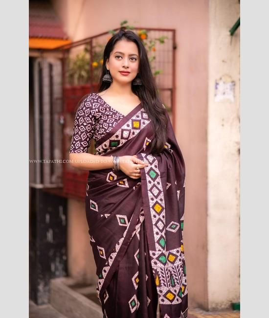 Black odisha Handwoven Sambalpuri pure silk saree-sgquangbinhtourist.com.vn