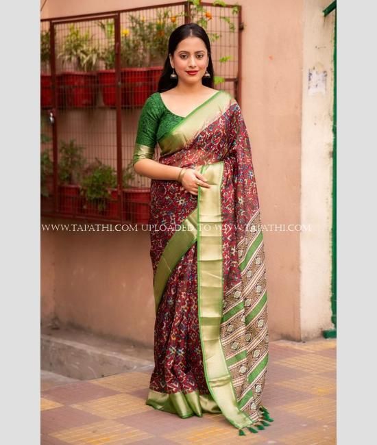 Pure Silk Parrot Green Peshwai Saree - Ladykart - Buy Saree Online in India  | Ladykart