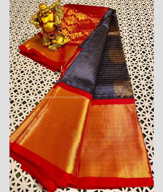 Kuppadam sarees  latest cotton  pattu kuppadam saree online from weavers   TPKH00196