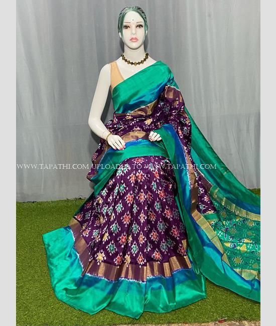 Pochampally Ikkat sarees | latest uppada ikkat handloom saree and lehenga  cloth buy online | TPIH00362