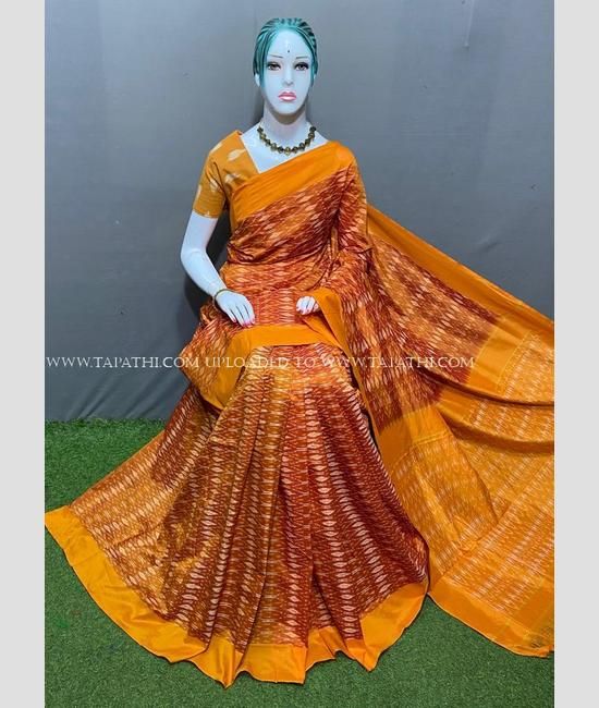 Ikkat cotton store silk sarees