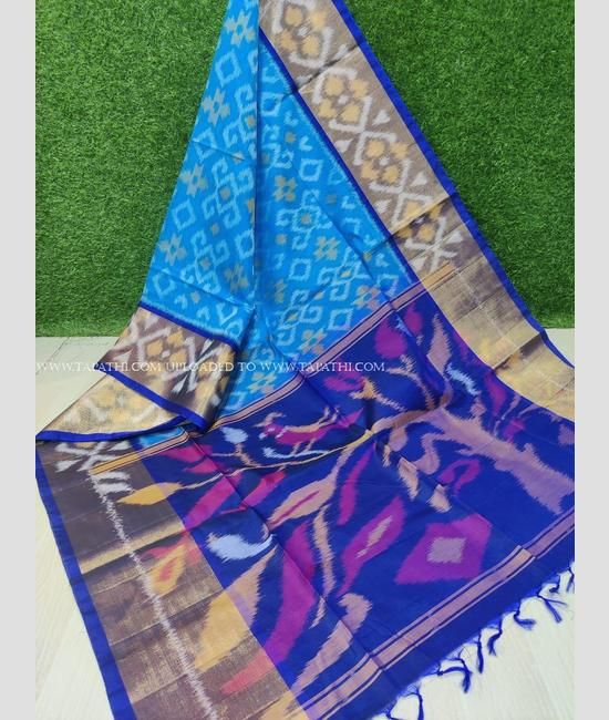 Ikkat sico sarees with price discount
