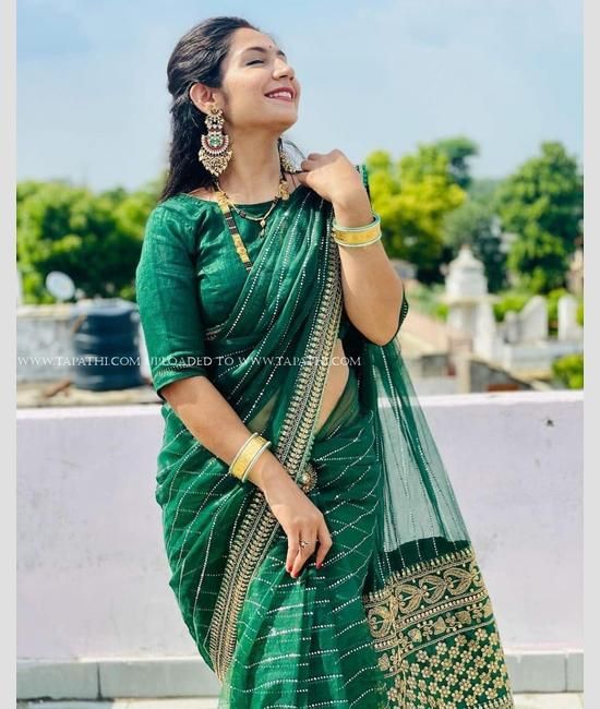 10 Simple Patchwork Saree Designs You Can Do From Home • Keep Me Stylish