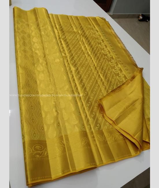 Marriage saree in golden colour top