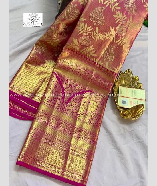 Latest Designer Party Wear Pure Kanchipuram Silk Saree - Stylecaret.com