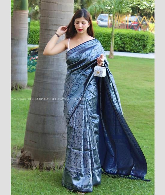 Palam Silks | Silver Zari Sarees | Green Kanchipuram Silk Saree