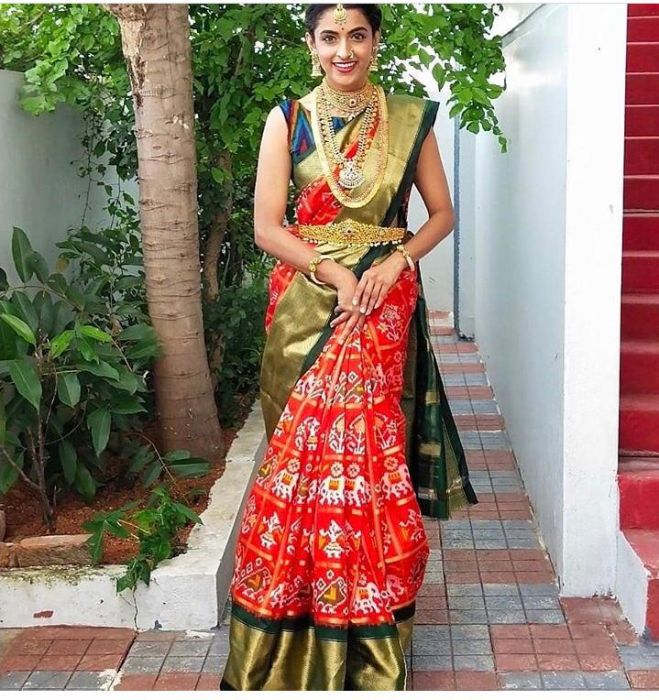 Pochampally (Andhra Pradesh) | Elegant saree, Ikkat silk sarees, Saree dress