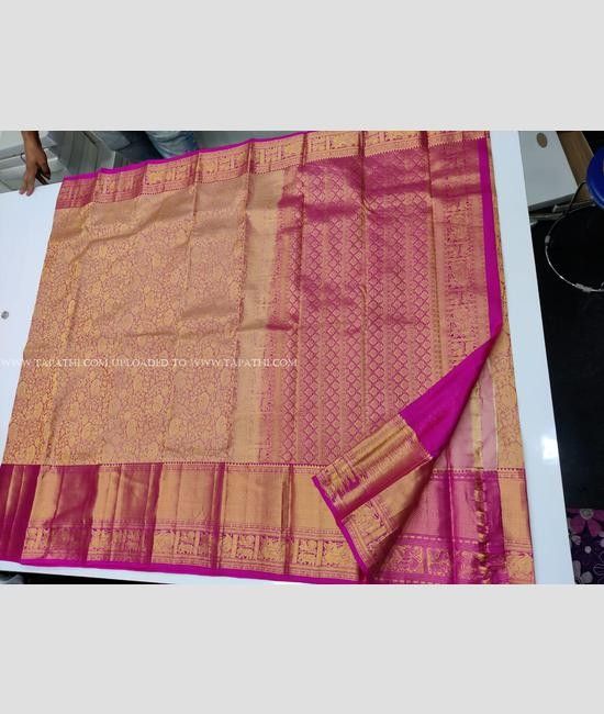 Designer Red Kanjivaram Silk Saree With Arresting Blouse Piece –  LajreeDesigner