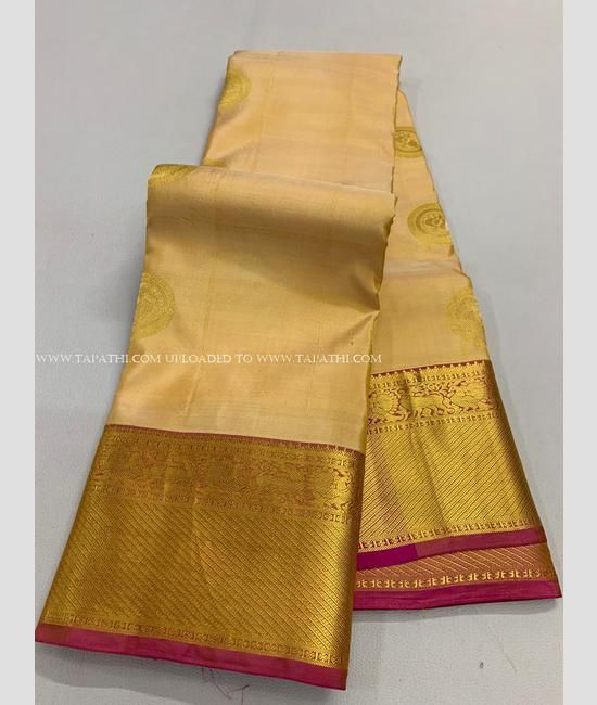 Golden Sandal Colored Partly Designed Pure Soft Silk Saree with Big Tissue  Border and Pink Colored … | Fancy sarees party wear, Fancy sarees, Silk  sarees with price