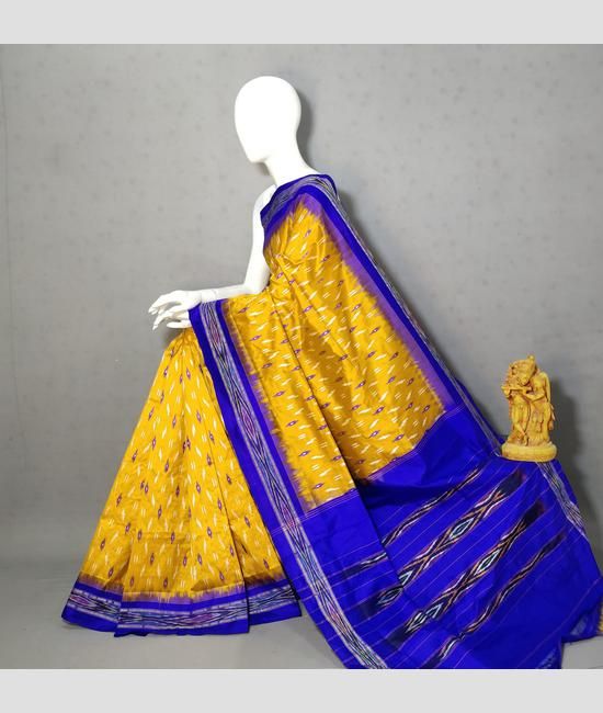 Pochampally Ikkat silk sarees designer pochampally ikkat silk saree with All over Ikkat design online from weavers PIKP0032169