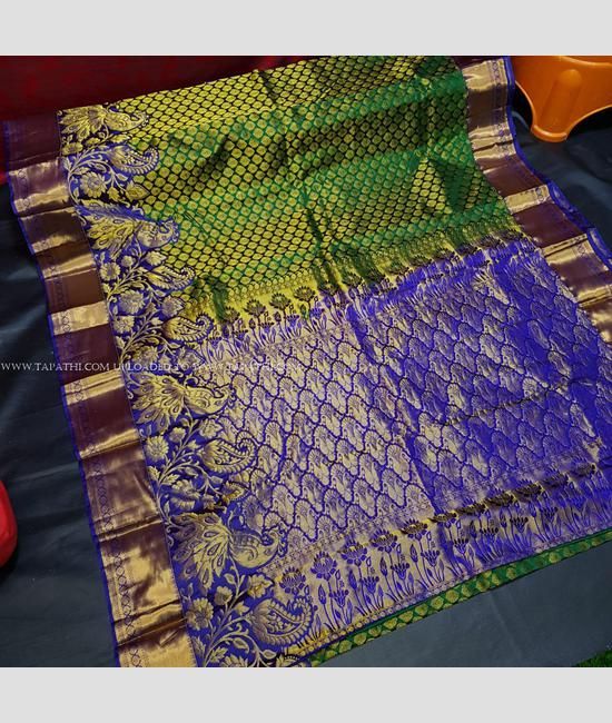 Green colour pattu store sarees for wedding