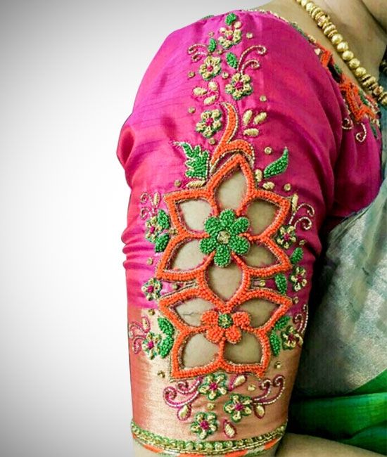 Cut Maggam Work With Thread