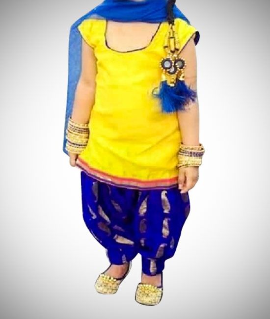Party Wear Stitched Cotton Kids Punjabi Suit at Rs 1300/piece in Patiala |  ID: 20647370797