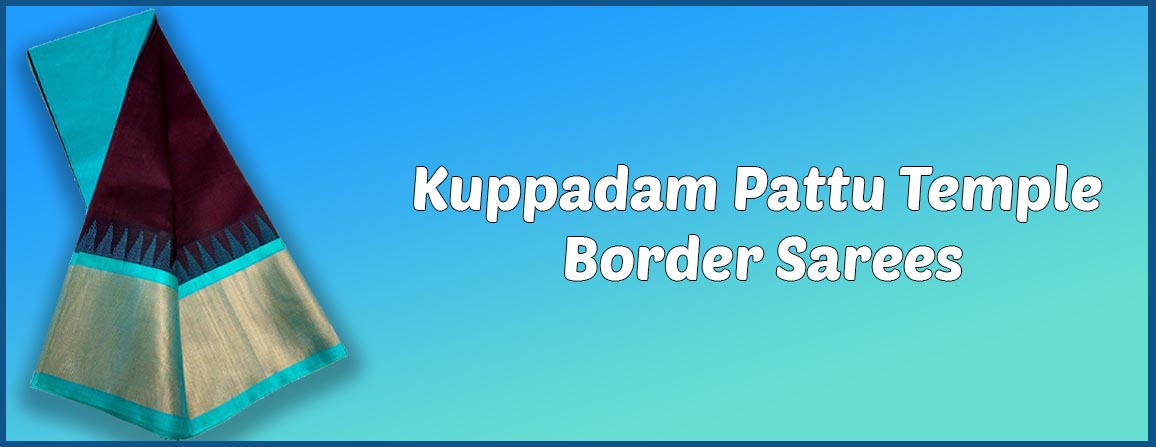 Kuppadam Pattu Temple Border Saree 
